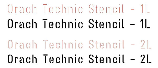 Orach Technic Stencil